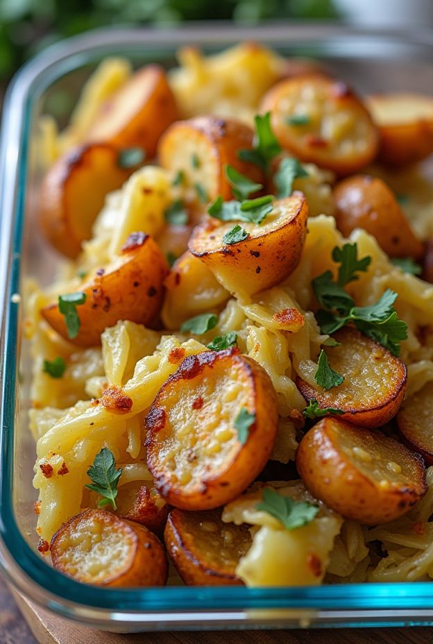 Rustic Cabbage & Potato Skillet is a one-pan dish featuring sautéed cabbage and golden potatoes for wholesome nutrition.