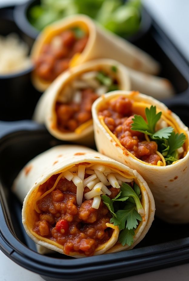 Nutritious Turkey Sloppy Joe Wraps rolled in whole wheat tortillas, ideal for family meals and packed lunches.