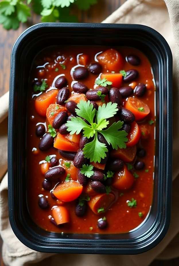Smoky Black Bean & Tomato Stew packed with flavor, featuring black beans, fresh tomatoes, and aromatic spices.